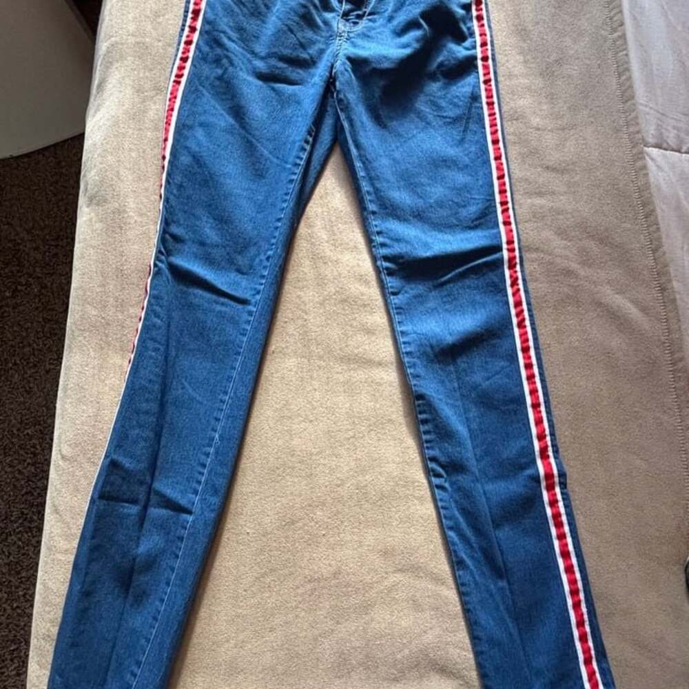 VIP Jeans Red Side Stripe Skinny Jeans